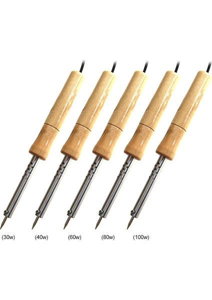 Ab Tak 40W 220V Ayarlanabilir Sıcaklık Elektrikli Havya 30W/40W/60W/80W/100W Ahşap Saplı Mini Havya Rework Istasyonu Ab Tak (Yurt Dışından) fiyatları