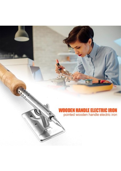 Ab Tak 40W 220V Ayarlanabilir Sıcaklık Elektrikli Havya 30W/40W/60W/80W/100W Ahşap Saplı Mini Havya Rework Istasyonu Ab Tak (Yurt Dışından) modelleri