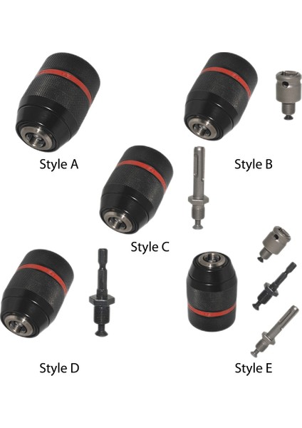 Sadece Chuck Metal Adaptör Donanım Aracı 1.5-13MM Anahtarsız 13MM Matkap Kare Ayna Profesyonel Hex Shank/sds/soket Dişi HEAVYDUTY1/2-20UNF (Yurt Dışından)