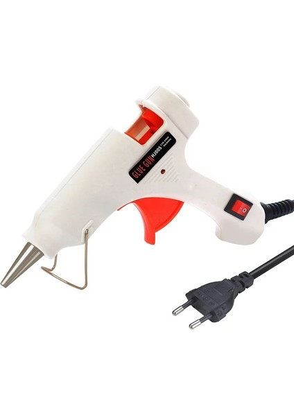 Abd Beyaz Elektrikli Sıcak Tutkal Tabancası 7mm Çubuk Tutkal Isıtma Sıcaklığı Mini Sıcak Tutkal Tabancası Anahtarı ile 110-240V 20W Dıy Zanaat Onarım Aracı (Yurt Dışından)