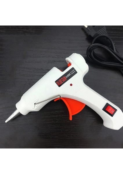 Abd Beyaz Elektrikli Sıcak Tutkal Tabancası 7mm Çubuk Tutkal Isıtma Sıcaklığı Mini Sıcak Tutkal Tabancası Anahtarı ile 110-240V 20W Dıy Zanaat Onarım Aracı (Yurt Dışından)