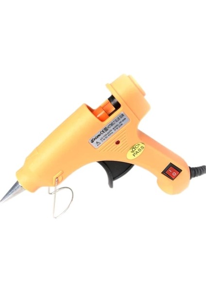Sarı 20 W Sıcak Eriyik Tutkal Tabancası 7mm Tutkal Çubukları Diy Mini Isı Sıcaklığı Onarım Aracı Endüstriyel Termo (Yurt Dışından)