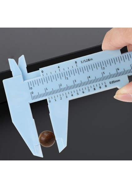 B 80MM Plastik Sürgülü Çift Ölçekli Sürmeli Kumpas Cetvel Antika Mikrometre Derinlik Çapı Ölçme Aracı Mini Cetvel Dıy Modeli (Yurt Dışından) modelleri