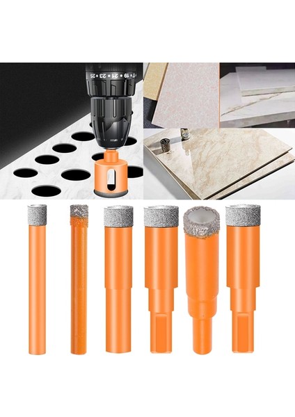 12MM M6CF 6-16 mm Fayans Porselen Taş Granit Matkap Ucu Turuncu Için Fayans Matkap Ucu (Yurt Dışından) fırsatları