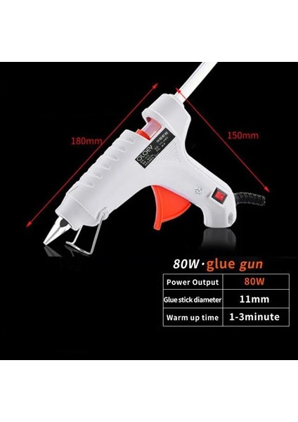 80 W Ingiltere Dıy Sıcak Tutkal Tabancası Endüstriyel Elektrikli Silikon Tabancaları Çubuk Tutkal Termo Tutkal Tabancası Tamir Isı Araçları (Yurt Dışından)
