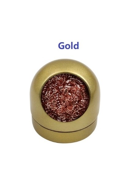 Altın Tel Topu Havya Ipuçları Temizleme Süngeri Temizleyici Top Lehimleme Istasyonu Için Yüksek Sıcaklık Dayanıklı Sünger Ucu ve Çift Kafa Fırça (Yurt Dışından)