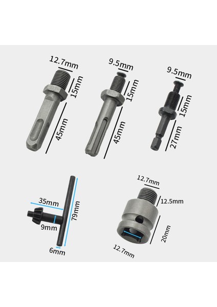 13 13 Otomatik Kare 13/16MM Matkap Aynası Matkap Aynası Adaptörü Darbeli Anahtarı Elektrikli Matkap'a Dönüştürün - 1/2"-20UNF 3/8"-24UNF Dişli 3 Çeneli Ayna (Yurt Dışından) fırsatları