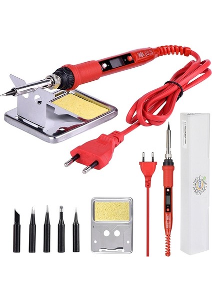 908S-1 80W 220V, Abd Jcd Havya Elektrikli 80W 220V Ayarlanabilir Sıcaklık Kaynak Aracı Havya Standı Havya Istasyonu Tamir Alet Takımı (Yurt Dışından)