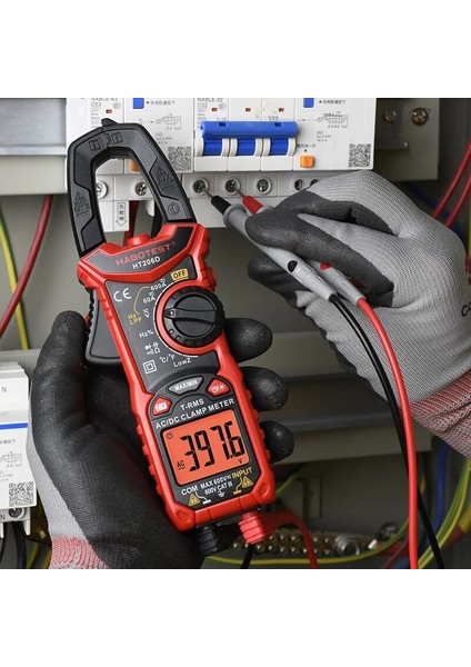 HT200A Mini Temel Profesyonel Kelepçe Multimetre Dijital Otomotiv Test Cihazı Habotest True Rms Ohm Kapasite Hz Ac Dc Ncv Amperometrik Pens Metre (Yurt Dışından) fırsatları