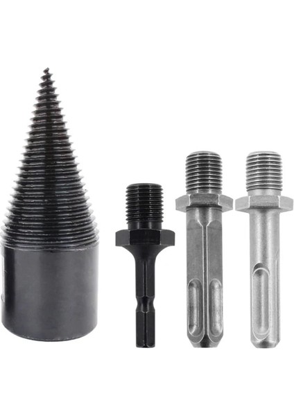 Stil 1 Matkap Için Yüksek Hızlı Ahşap Ayırıcı Vidalı Koni Mili, Kademeli Matkap, Ahşap Kesici, Yakacak Odun Ayırıcı, Çelik Koni Matkap (Yurt Dışından)