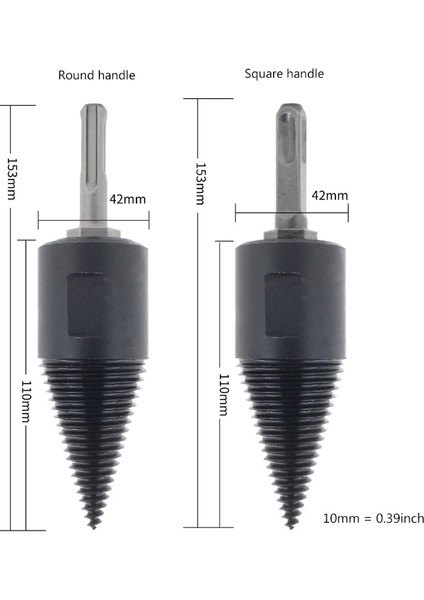 Stil 1 Matkap Için Yüksek Hızlı Ahşap Ayırıcı Vidalı Koni Mili, Kademeli Matkap, Ahşap Kesici, Yakacak Odun Ayırıcı, Çelik Koni Matkap (Yurt Dışından) modelleri