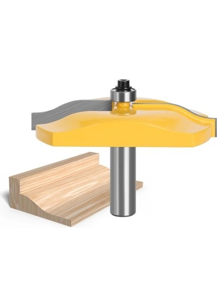 12.7mm Pratik 1/2 ''12MM Shank Karbür Yükseltilmiş Panel Yönlendirici Bit Dolap Kapı Ogee Raylı Büyük Yönlendirici Freze Aracı Ağaç Işleme Dropship (Yurt Dışından)