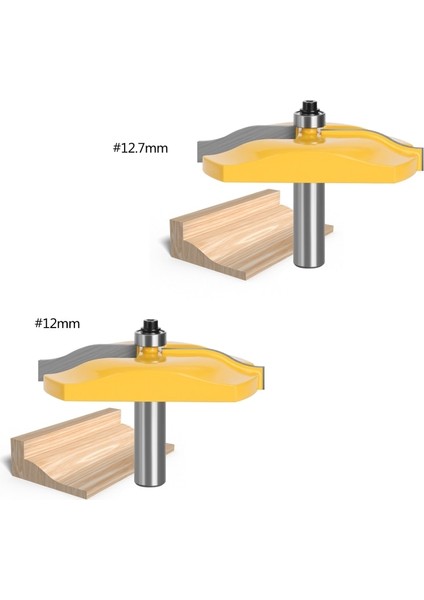 12.7mm Pratik 1/2 ''12MM Shank Karbür Yükseltilmiş Panel Yönlendirici Bit Dolap Kapı Ogee Raylı Büyük Yönlendirici Freze Aracı Ağaç Işleme Dropship (Yurt Dışından) fiyatları