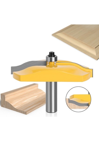 12.7mm Pratik 1/2 ''12MM Shank Karbür Yükseltilmiş Panel Yönlendirici Bit Dolap Kapı Ogee Raylı Büyük Yönlendirici Freze Aracı Ağaç Işleme Dropship (Yurt Dışından) indirimleri