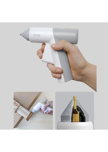 Onarımlar Için Tutkal Kulüpleri ile Ayarlanabilir Gri Mini Sıcak Tutkal 15S Sıcaklığı (Yurt Dışından)