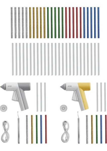 Onarımlar Için Tutkal Kulüpleri ile Ayarlanabilir Gri Mini Sıcak Tutkal 15S Sıcaklığı (Yurt Dışından) modelleri