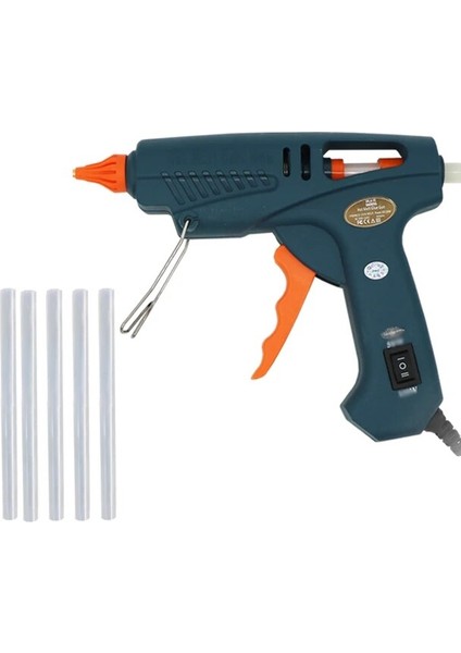 Tutkal Tabancası 100 W, Ab Sıcak Tutkal Tabancası 50 W/150 W 100 W Bakır Meme 11MM Tutkal Çubukları Ev Zanaat Dıy Yapıştırıcı Sıcak Tabanca Alet Çantası (Yurt Dışından)