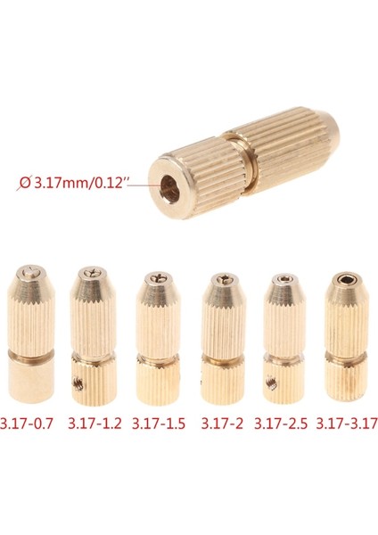 2.3-1.5(1.0mm-1.5mm 1 Adet 2.3mm 3.17MM Mikro Matkap Kelepçe Fikstürü Chuck 0.7-3.2mm Elektrik Motor Mili (Yurt Dışından)