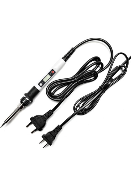 80W Mor Çantalı 110V, Ab 80W Dijital Elektrikli Havya Seti Set Sıcaklığı Ayarlanabilir 220V 110V Kaynak Aleti Seramik Isıtıcı Lehimleme Ipuçları Rework (Yurt Dışından) modelleri