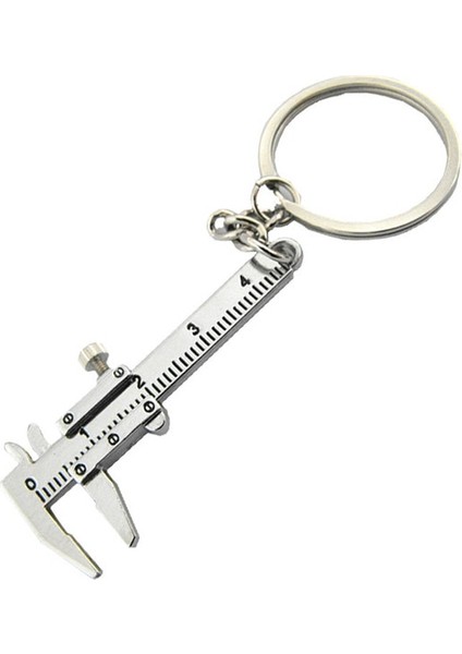 Stil 1 Taşınabilir Mini Metal Cetvel Sürmeli Kumpas Cetvel Anahtarlık Hareketli Sürmeli Kumpas Cetvel Modeli Anahtarlık Yaratıcı Hediye (Yurt Dışından)