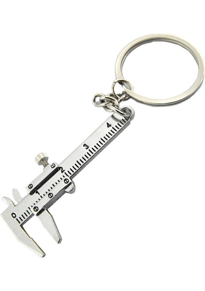 Stil 1 Taşınabilir Mini Metal Cetvel Sürmeli Kumpas Cetvel Anahtarlık Hareketli Sürmeli Kumpas Cetvel Modeli Anahtarlık Yaratıcı Hediye (Yurt Dışından)