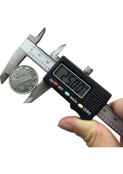 Karbon Fiber 0-100MM 4 Inç Paslanmaz Çelik Dijital Sürmeli Kumpas Cep Plastik Kumpas Mini Taş Kaliper Mikometre Kalınlık Ölçüm Aracı (Yurt Dışından) fiyatları