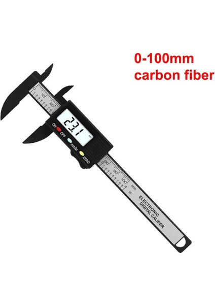 Karbon Fiber 0-100MM 4 Inç Paslanmaz Çelik Dijital Sürmeli Kumpas Cep Plastik Kumpas Mini Taş Kaliper Mikometre Kalınlık Ölçüm Aracı (Yurt Dışından) indirimleri