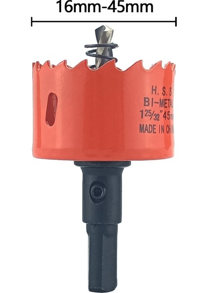 32MM 1 Adet 16-45MM M42 Bi-Metal Delik Testere Hss Matkap Uçları Sondaj Taç Metal Demir Alüminyum Paslanmaz Ahşap Kesici Aletler (Yurt Dışından) modelleri