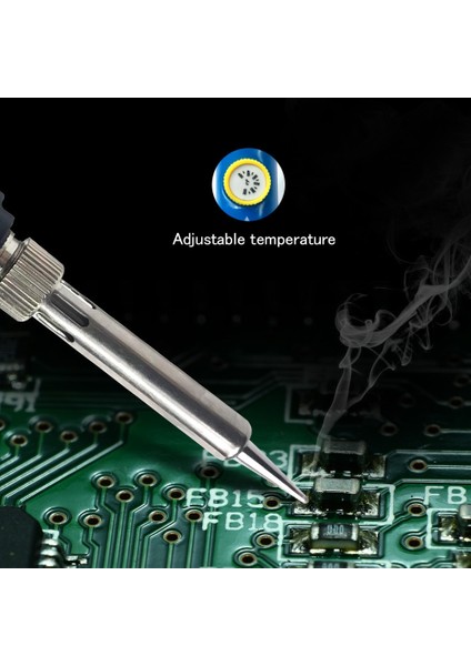 Beyaz 60W, Ab, Kaynak Uçlu 60W Mini Havya Ayarlanabilir Sıcaklık Elektrikli Havya Profesyonel Taşınabilir Saplı Isı Kalem Kaynak Onarım Aracı (Yurt Dışından) fiyatları
