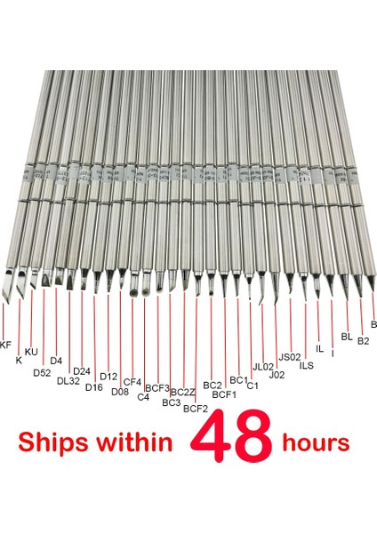 Set Başına 8 Adet Ksger T12 Havya Ipuçları T12 Serisi Demir Ucu Hakko FX951 Stc ve STM32 OLED Lehimleme Istasyonu (Yurt Dışından)