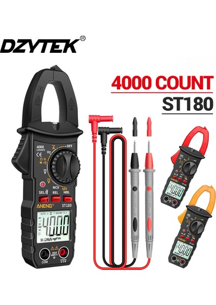 ST180-YE Dzytek Dijital Pens Metre Gerilim Test Cihazı Ac Akım Multimetre Ampermetre 4000 Sayım Araba Amp Hz Kapasite Ncv Ohm Aracı (Yurt Dışından) fiyatları