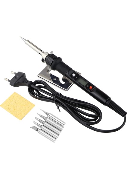 Siyah Set-2 220V Ab Tak 80W Elektrikli Havya LCD Ayarlanabilir Sıcaklık 220V/110V Lehimleme Aracı Lehimleme Onarım Cep Telefonu Kiti (Yurt Dışından)