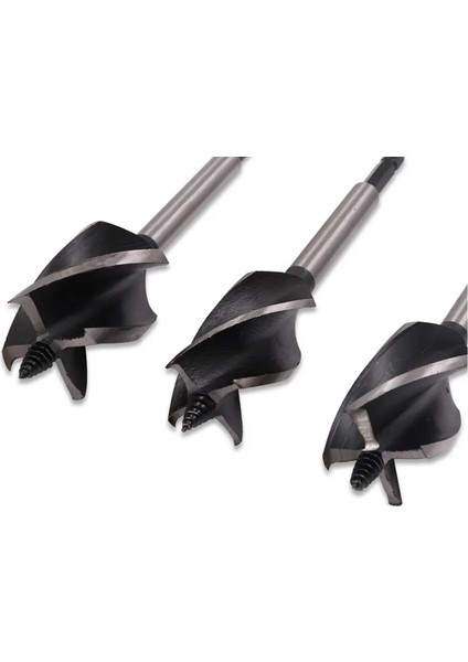 16MM 10-35MM Ağaç Işleme Büküm Matkap Ucu Seti Uzun Dört Yuvalı 6.35MM Shank Karbür Matkap Ucu Delik Testere Kapı Kilidi Ahşap Planya Araçları (Yurt Dışından)