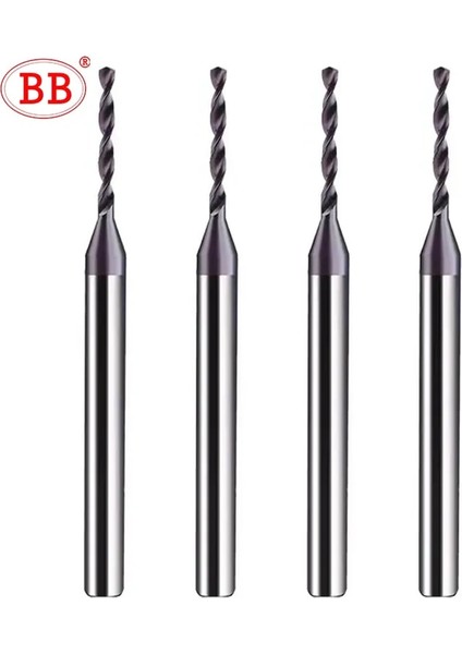 COATED-D3X38L 2.9mm Bb Mikro Katı Karbür Matkap Ucu Hassas Mini Cnc Delik Açma 0.15MM - 2.9mm Sap Çapı 3mm 1 Adet Metal Çelik Plastik (Yurt Dışından)
