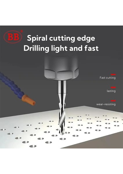 COATED-D3X38L 2.9mm Bb Mikro Katı Karbür Matkap Ucu Hassas Mini Cnc Delik Açma 0.15MM - 2.9mm Sap Çapı 3mm 1 Adet Metal Çelik Plastik (Yurt Dışından)