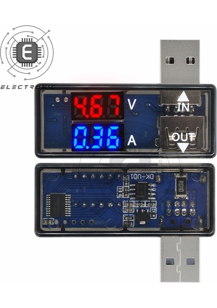 Siyah L-Tipi USB Şarj Çok Fonksiyonlu Kapasiteli Güç Ölçer LCD Dijital Ekran USB Test Cihazı Voltmetre Ampermetre Akım Gerilim Test Cihazı (Yurt Dışından) fiyatları