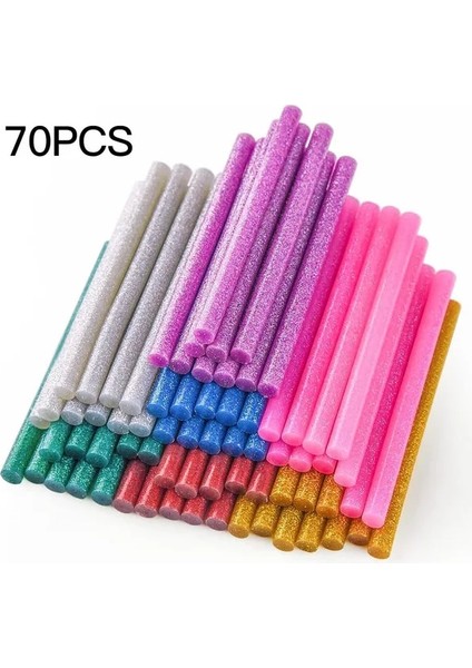 7mm x 100MM 40W Sıcak Tutkal Tabancası Taşınabilir El Sanatları Tamir Dıy El Sanatları Elektrikli Yüksek Sıcaklık Isıtıcı, 7mm Tutkal Çubukları ile Abd Tak (Yurt Dışından)