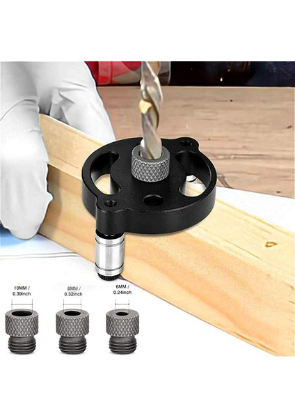 Set-A Yükseltilmiş Kendinden Merkezleme Dübel Jig 3-10MM Dikey Cep Delik Jig Delik Zımba Bulucu Matkap Kılavuzu Marangozluk Için Araçlar (Yurt Dışından)
