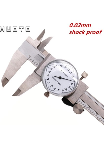 Metal Inç 1024 Yüksek Kaliteli Çift Iğne 150MM 0.02MM 0.001 "paslanmaz Çelik Kadran Sürmeli Kumpas Kadranlı Gösterge Plastik Kadranlı Kumpas Ölçü Aracı (Yurt Dışından)