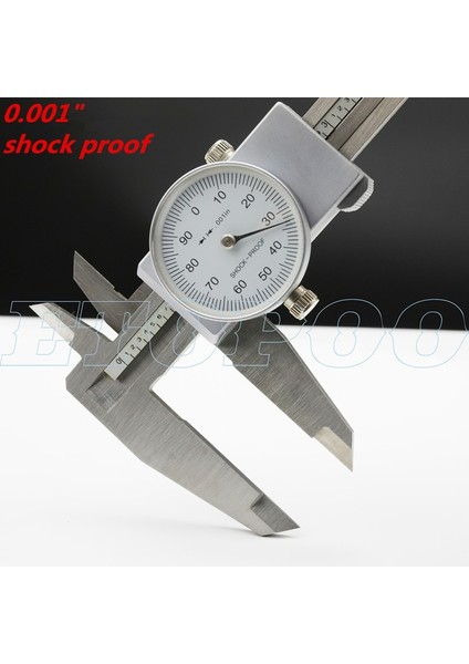 Metal Inç 1024 Yüksek Kaliteli Çift Iğne 150MM 0.02MM 0.001 "paslanmaz Çelik Kadran Sürmeli Kumpas Kadranlı Gösterge Plastik Kadranlı Kumpas Ölçü Aracı (Yurt Dışından)