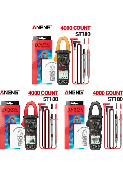Kırmızı Aneng Dijital Pens Metre 4000 Sayım Ac Akım Multimetre Ampermetre Gerilim Test Cihazı Araba Hz Kapasite Ncv Ohm Testi ST180 (Yurt Dışından) indirimleri