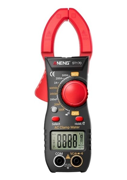 Kırmızı Dijital Pens Metre Dc/ac Multimetre Diyot Akım Kapasitesi Ncv Ohm Test Aracı (Yurt Dışından)