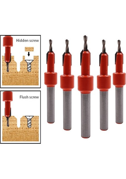 3.2X8MM 8mm Yuvarlak Şaft Hss Ağaç Işleme Havşa Yönlendirici Bit Vida Extractor Remon Yıkım Ağaç Işleme Freze Kesicisi Ucu Araçları (Yurt Dışından)