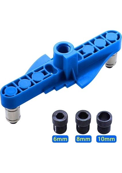 01 Takım Ağaç Işleme Cep Delik Jig 6/8/10MM Kendinden Merkezleme Scriber Dübelleme Jig Matkap Kılavuzu Bulucu Delik Zımba Marangozluk Aracı Bulucu (Yurt Dışından)
