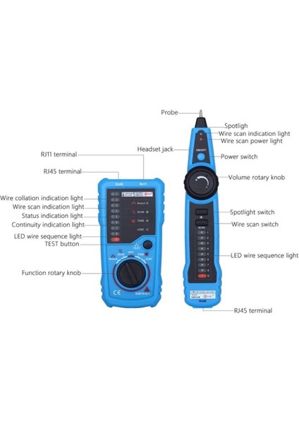 FWT11 Bsıde FWT11 Yüksek Kaliteli RJ11 RJ45 Cat5 Cat6 Telefon Kablosu Takip Cihazı Tracer Toner Ethernet Lan Ağ Kablosu Test Cihazı Hat Bulucu (Yurt Dışından) indirimleri