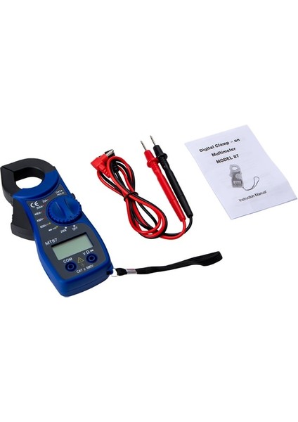 Kelepçe Multimetre Mini MT87 Dijital Kelepçe Multimetre Ac/dc Amper Pens Ölçer Test Akımı Kelepçe Gerilim Transaktör Testi LCD Direnç Güç Ölçer (Yurt Dışından)