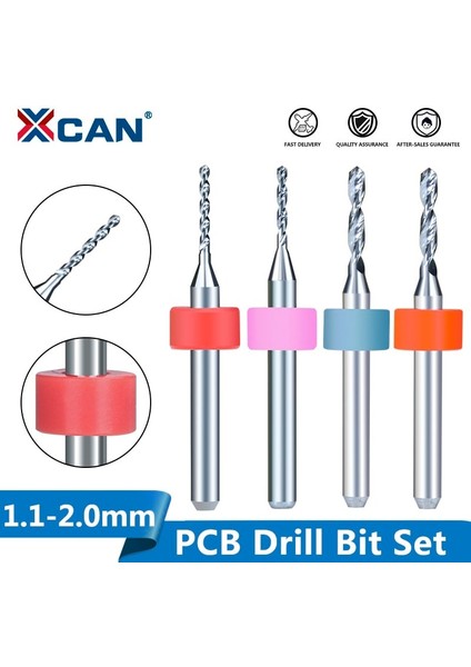 10 Adet 1.7mm Xcan 10 Adet 1.1mm-2.0mm Ithalat Karbür Pcb Matkap Uçları Baskı Devre Mini Cnc Delme Ucu Seti (Yurt Dışından)