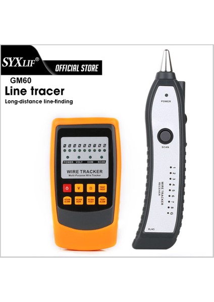 GM60-N Syxlıf Kablo Takip Cihazı Kablo Takip Cihazı Ağ Kablo Kontrol Cihazı Kablo Test Cihazı Testi Ağ Aracı Tarama Kablo Kablo Haritası Devre Kesici Bulucu (Yurt Dışından) fiyatları