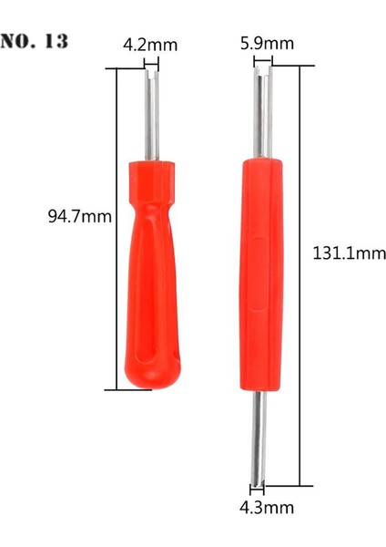 Tek Araba Bisiklet Oluklu Kolu Lastik Supap Kök Çekirdek Sökücü Tornavida Onarım Kurulum Lastik Tamir Aracı Araba Şekillendirici Aksesuarları Çift (Yurt Dışından)