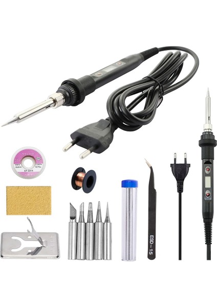 60W Demir Kiti 110V Us Plug Versiyonu Yeni Ayarlanabilir Sıcaklık Elektrikli Havya 220V 110V 60W 80W Kaynak Lehim Tamir Istasyonu Isı Kalem Ipuçları Onarım Aracı (Yurt Dışından) indirimleri